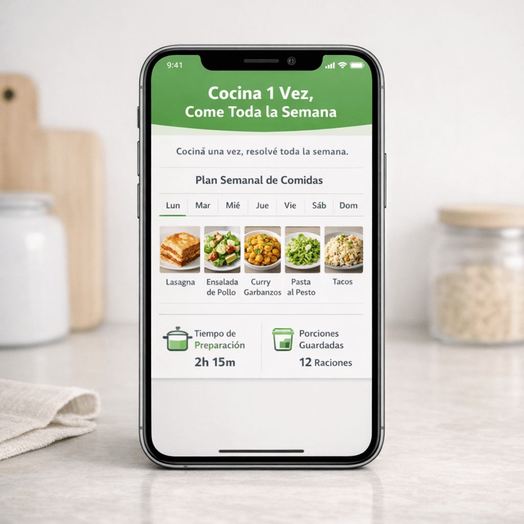 🔥 Cocina 1 Vez, Come Toda la Semana