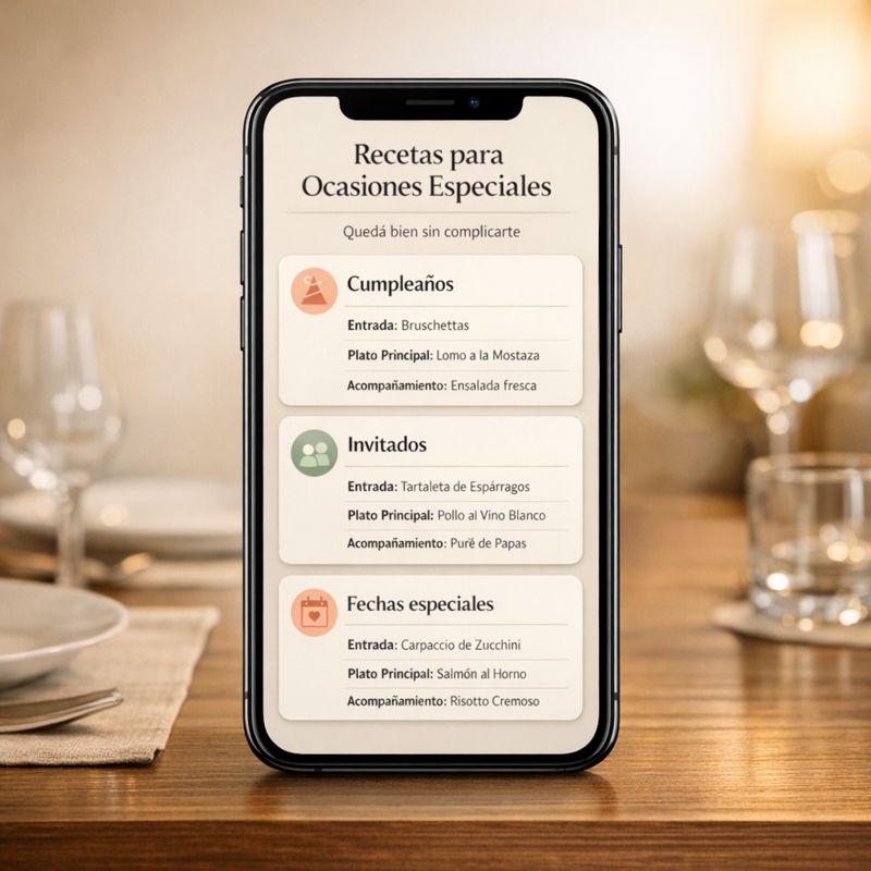 ✨ Recetas para Ocasiones Especiales